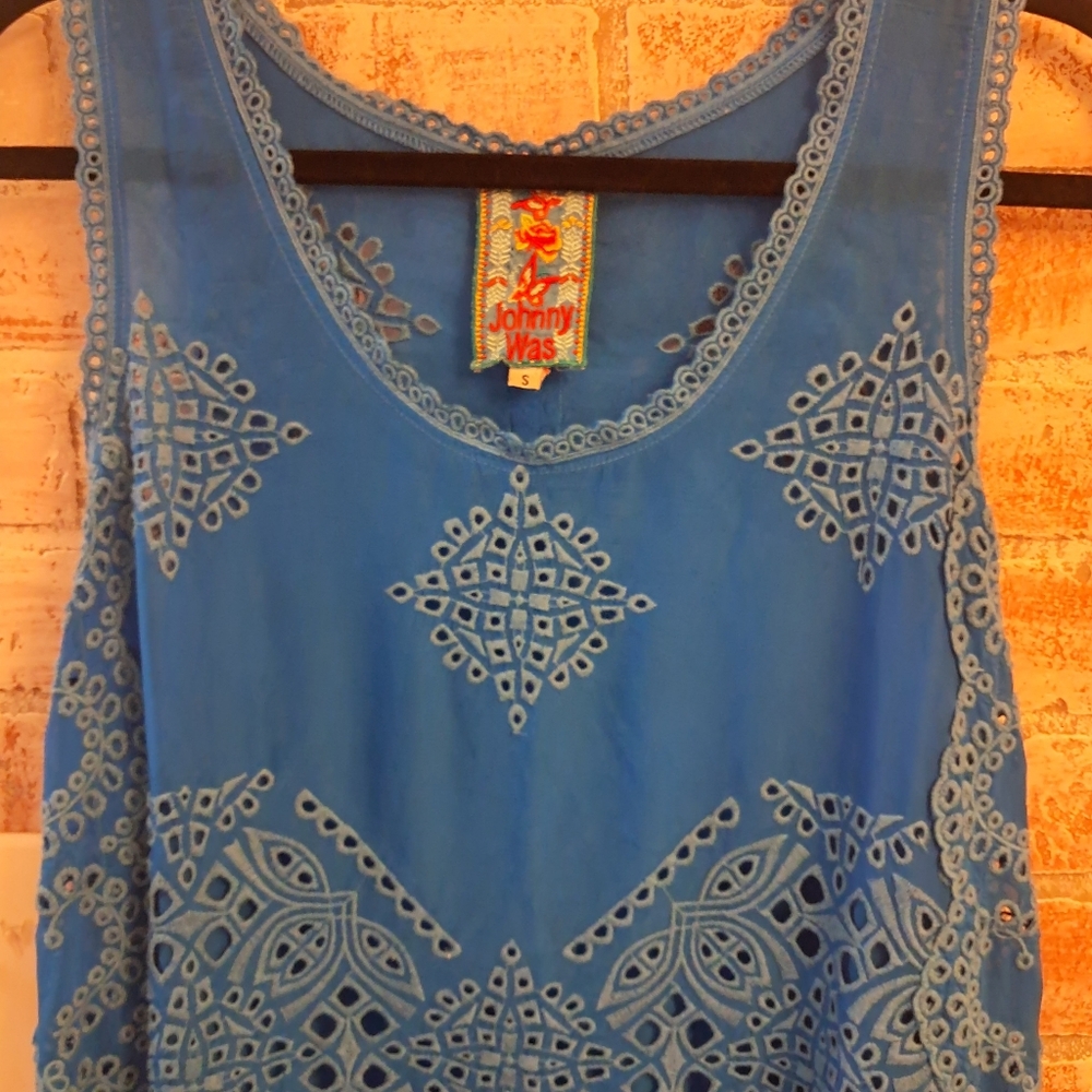 Johnny Was Embroidered Tank Top - Picture 3 of 13